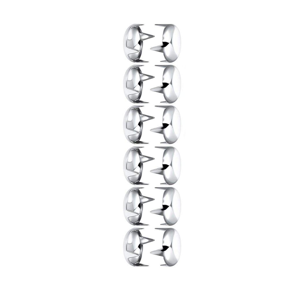 Leatherwork Rivets - 100pcs 16mm Silver Dome Rivets for