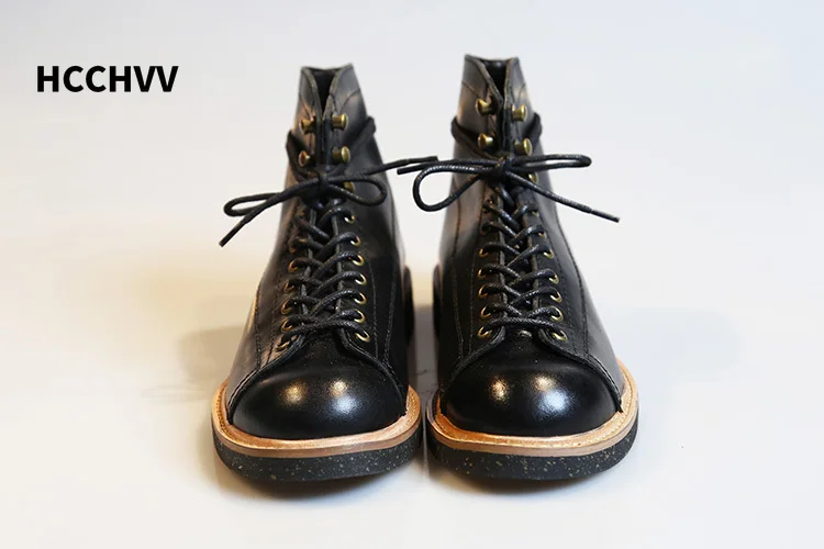 Men's Round Head Locomotive Wo - Leather Work Women Shoes reseña y precio