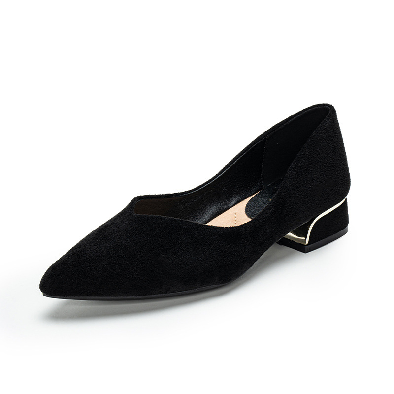 Women's Pointed Toe Simple Chu - Leather Work Women Shoes reseña y precio