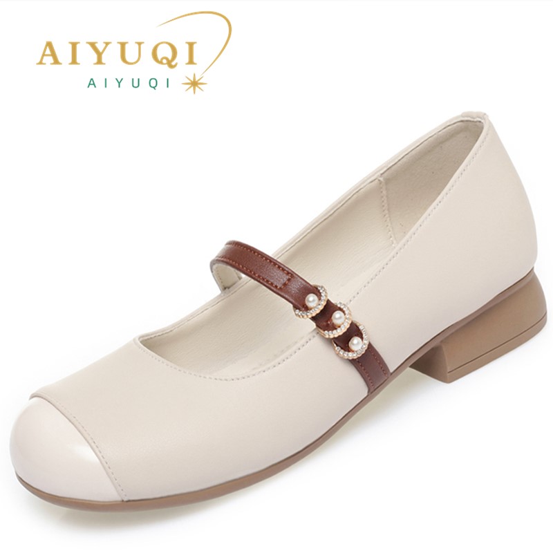 AIYUQI Mary Jane Shoes Women's - Leather Work Women Shoes reseña y precio