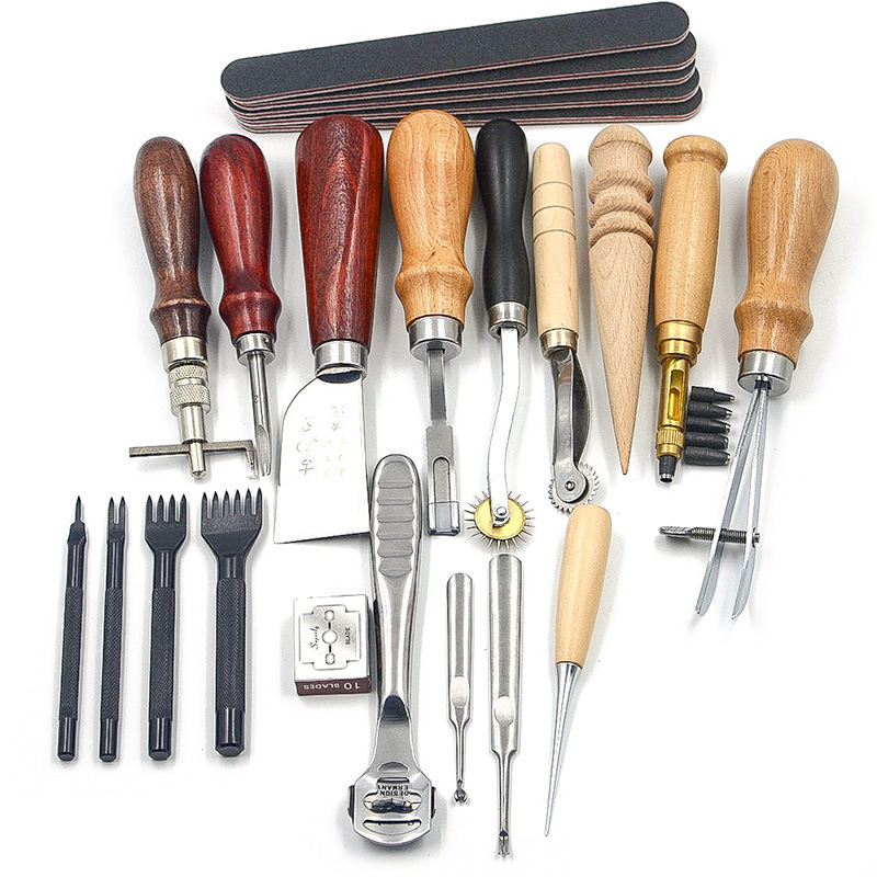 18-Piece Professional Leather  - Leatherwork Essentials reseña y precio