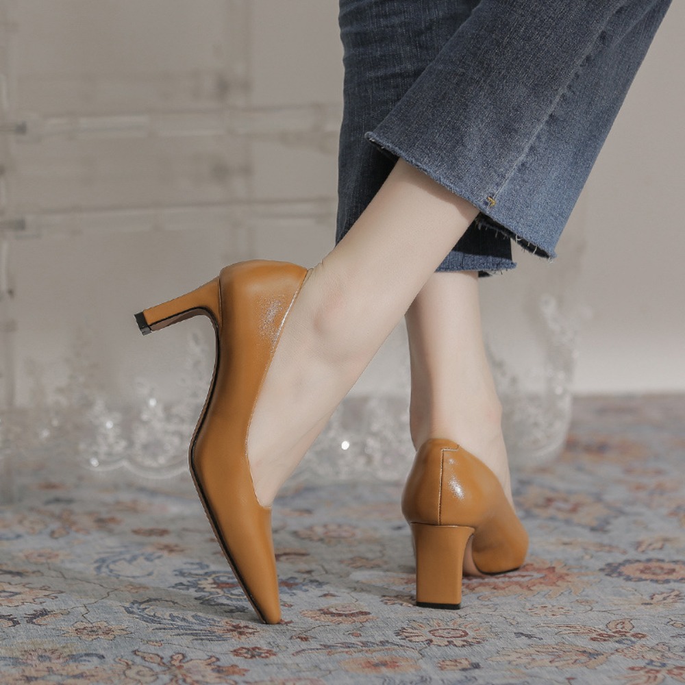 High Heels Women's New Profess - Leather Work Women Shoes reseña y precio