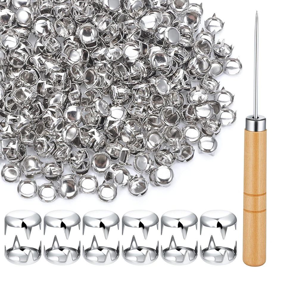 100pcs 16mm Silver Dome Rivets - Leatherwork Rivets reseña y precio