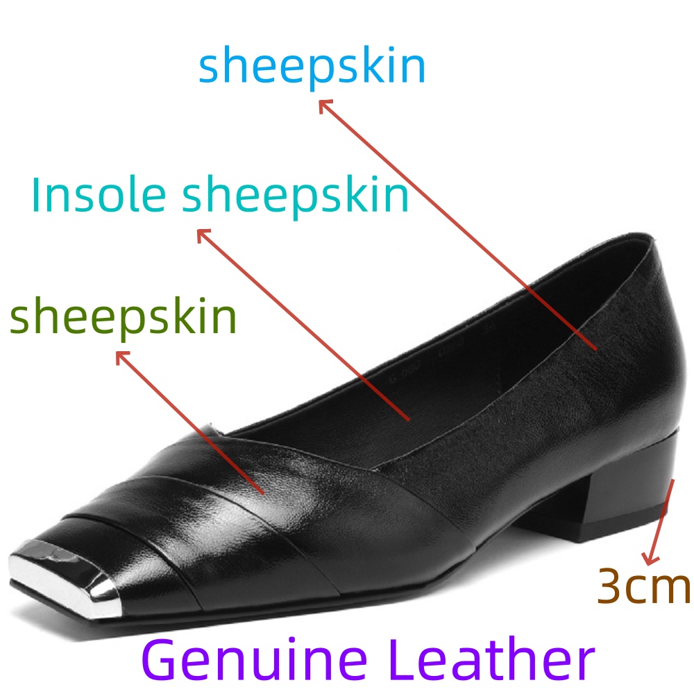 【JOCHEBED HU】Comfortable Lamb  - Leather Work Women Shoes reseña y precio