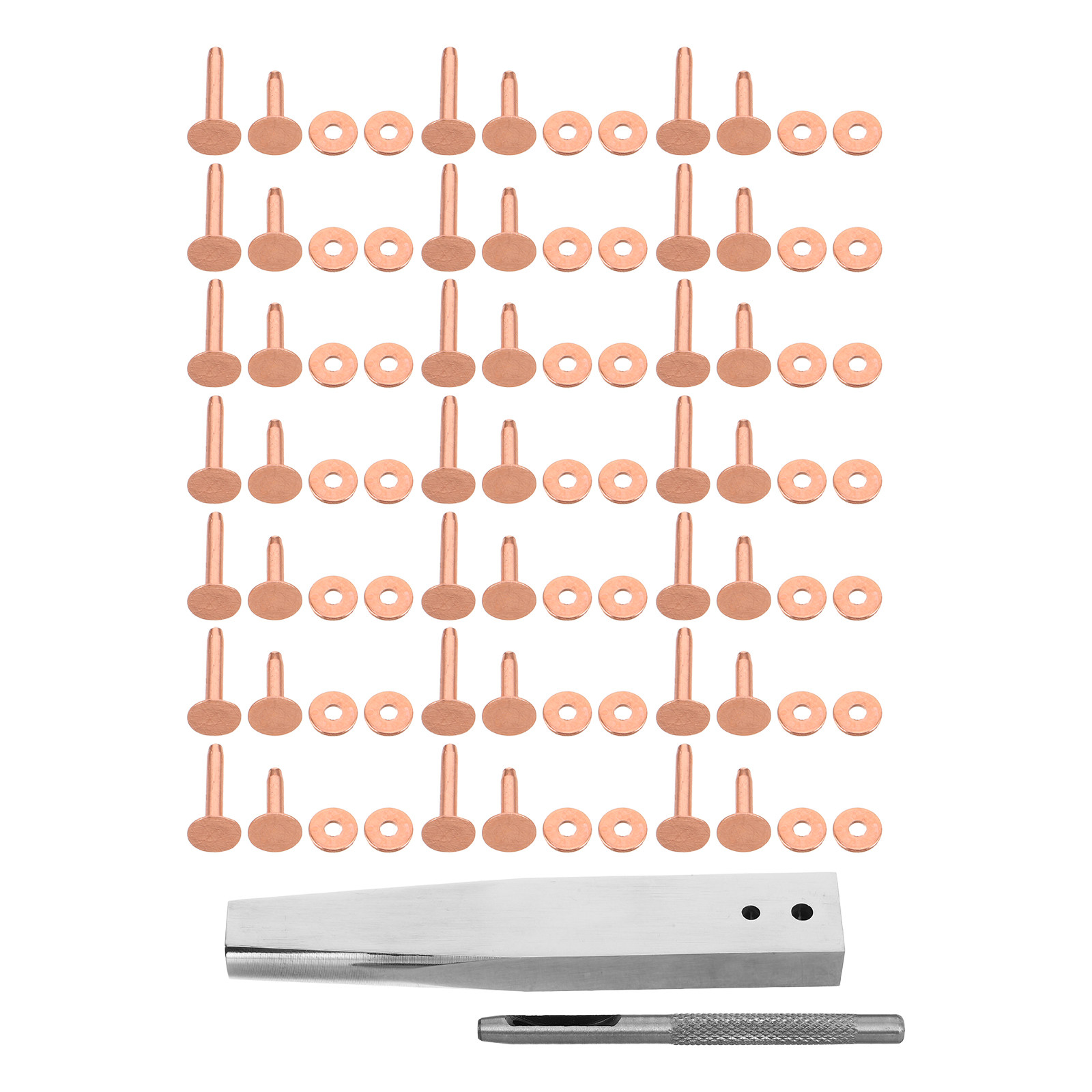 1Set Copper Rivet Tool Kit Lea - Leatherwork Rivets reseña y precio