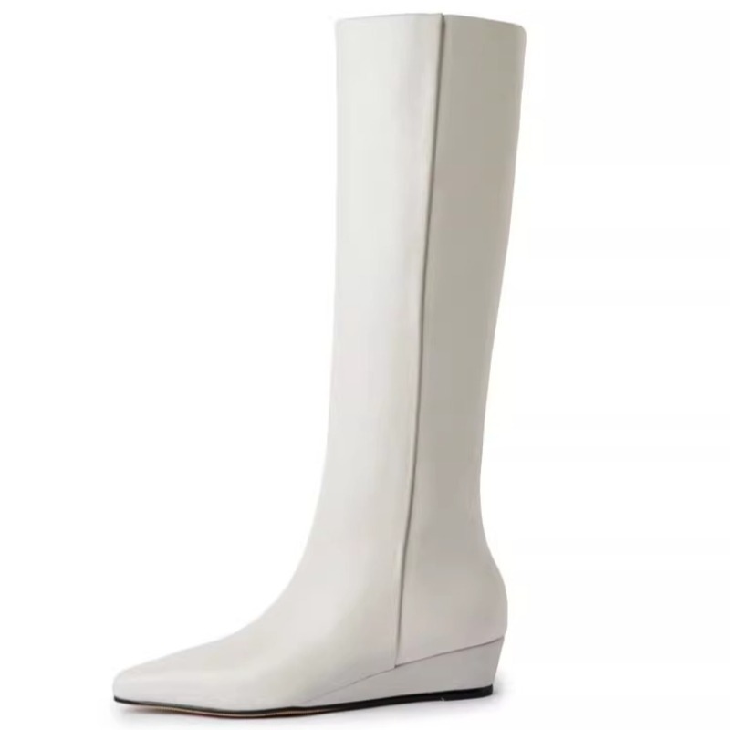 Fashion Knee-High Women's Boot - Leather Work Women Shoes reseña y precio