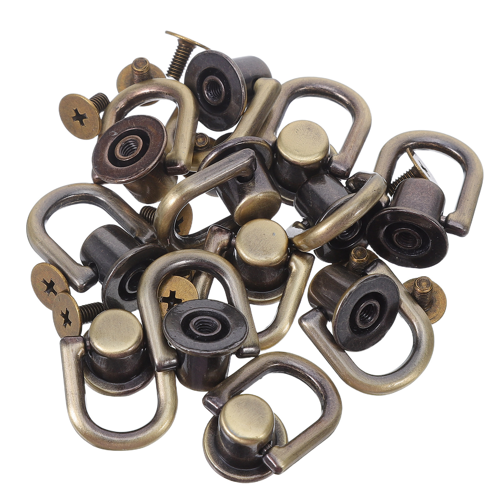 12Pcs Alloy D Rings Rivet Buck - Leatherwork Rivets reseña y precio