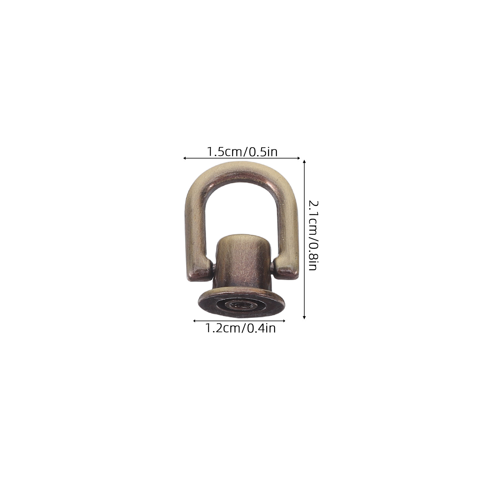 12Pcs Alloy D Rings Rivet Buck - Leatherwork Rivets reseña y precio