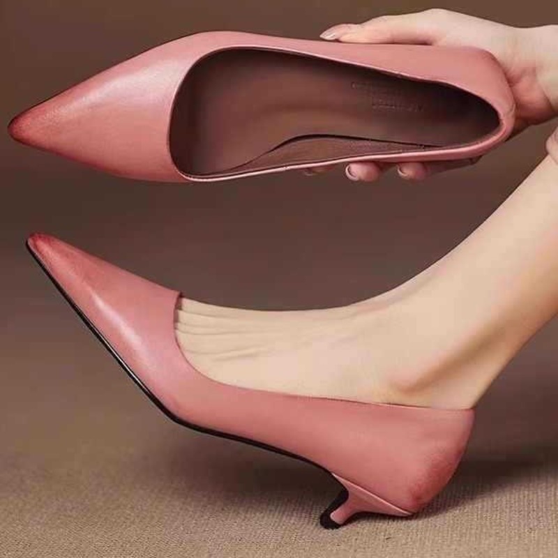 2026 New Soft Leather French S - Leather Work Women Shoes reseña y precio