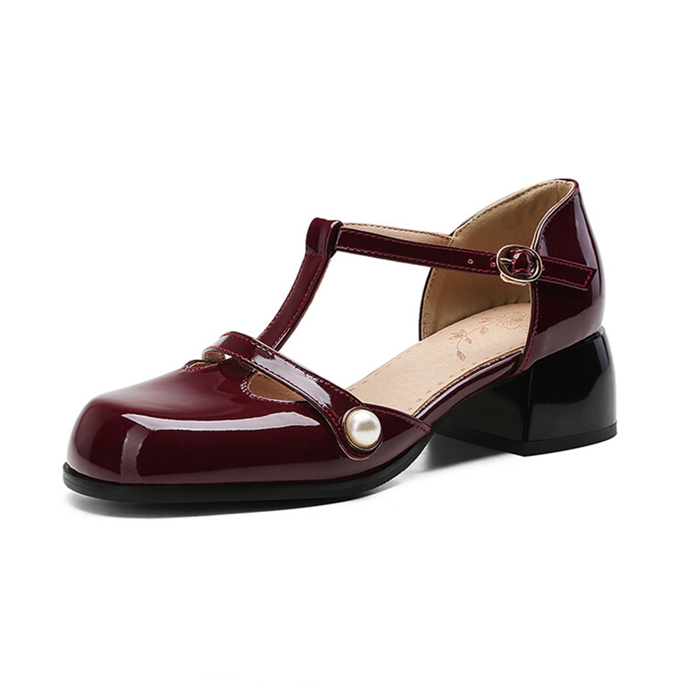 Thick High Heels Sandals Women - Leather Work Women Shoes reseña y precio