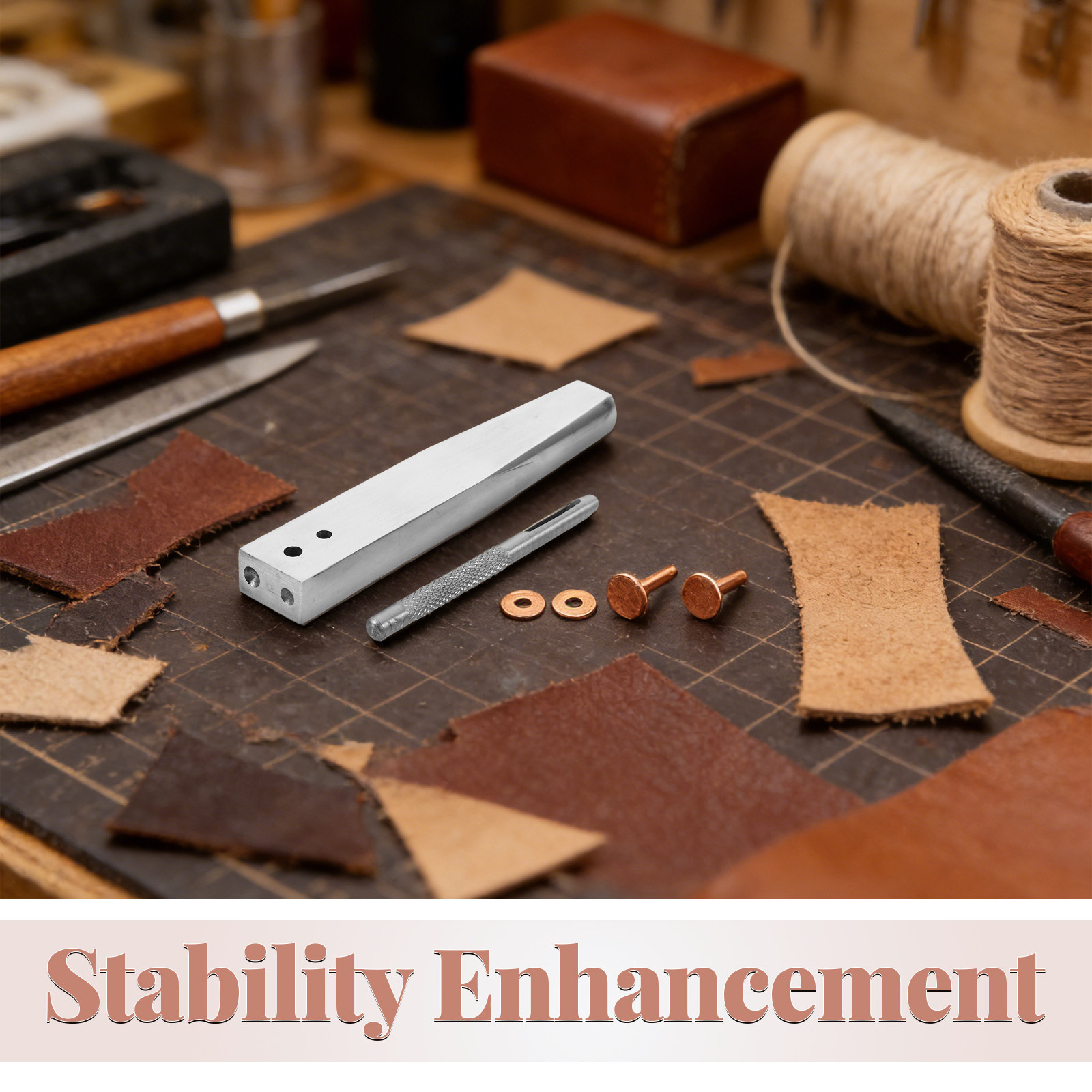 1Set Rivet Fixing Tool Copper  - Leatherwork Rivets reseña y precio
