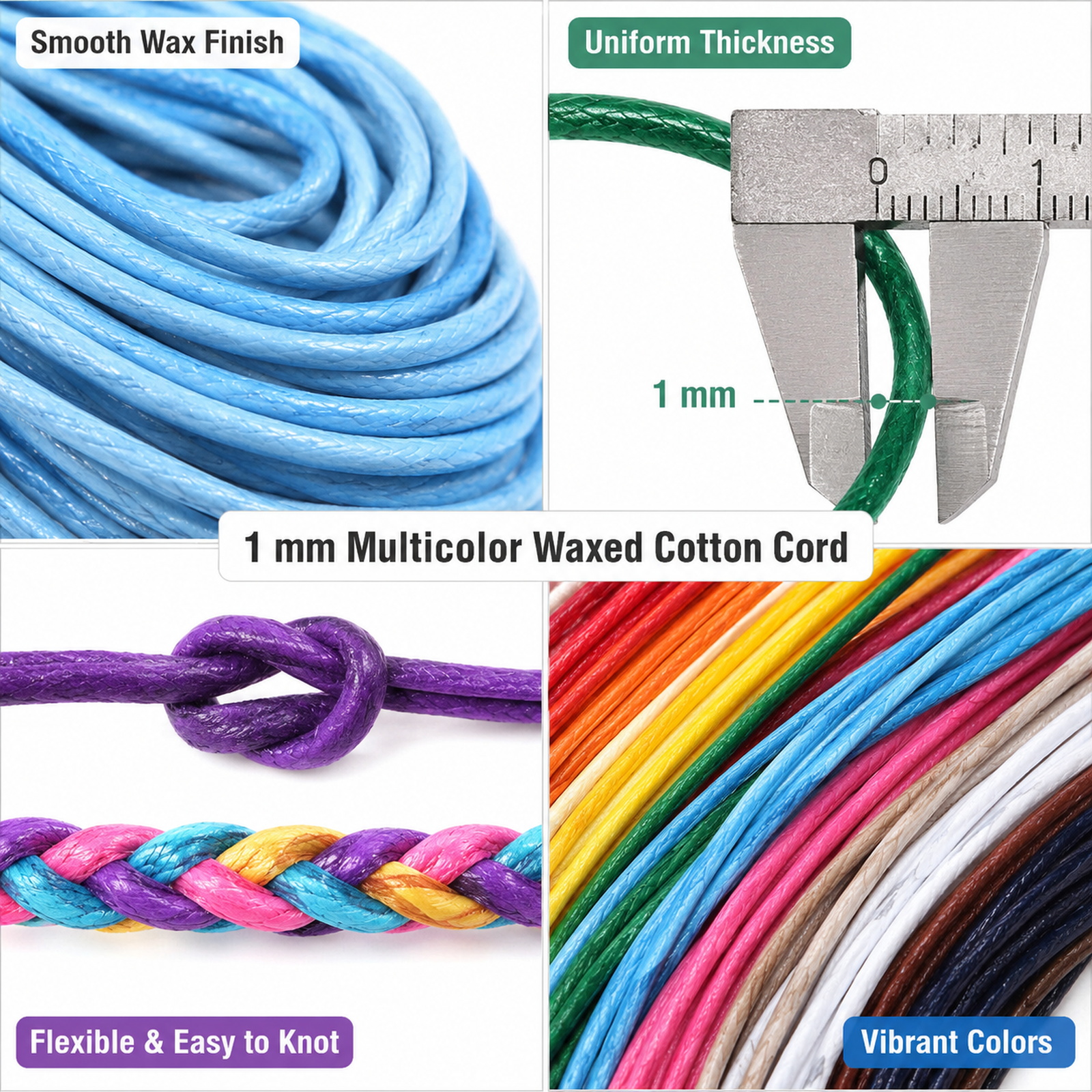 10m 1mm Waxed Leather Cotton C - Waxed Thread Linen reseña y precio