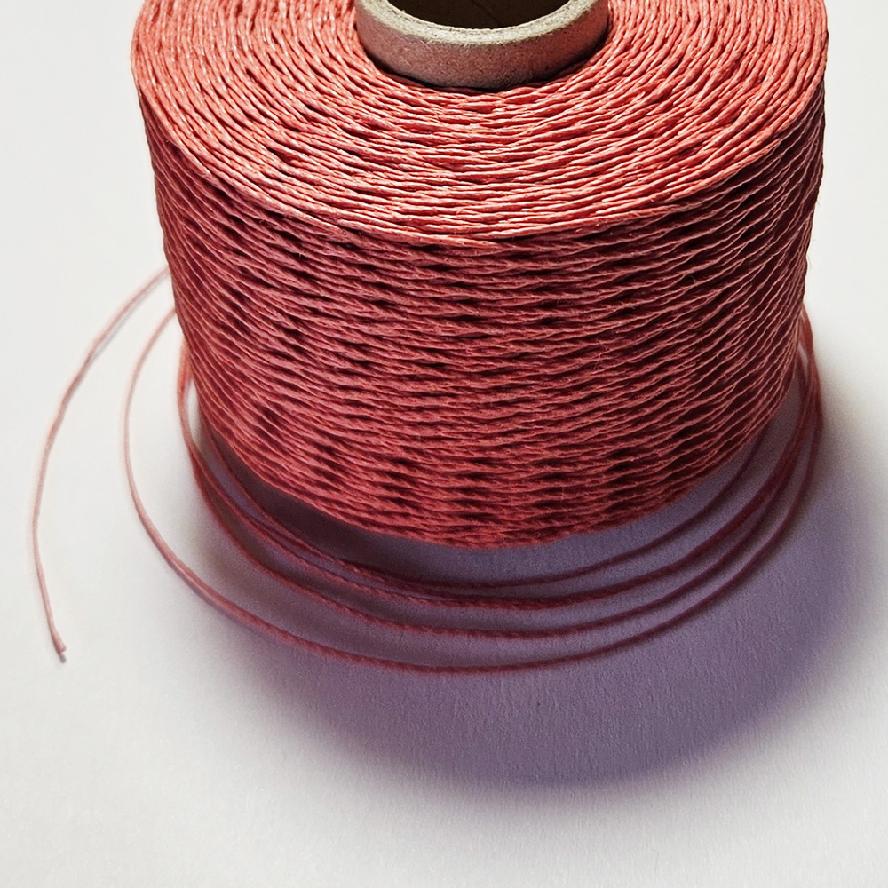 Wholesale Orange red 100% Natu - Waxed Thread Linen reseña y precio