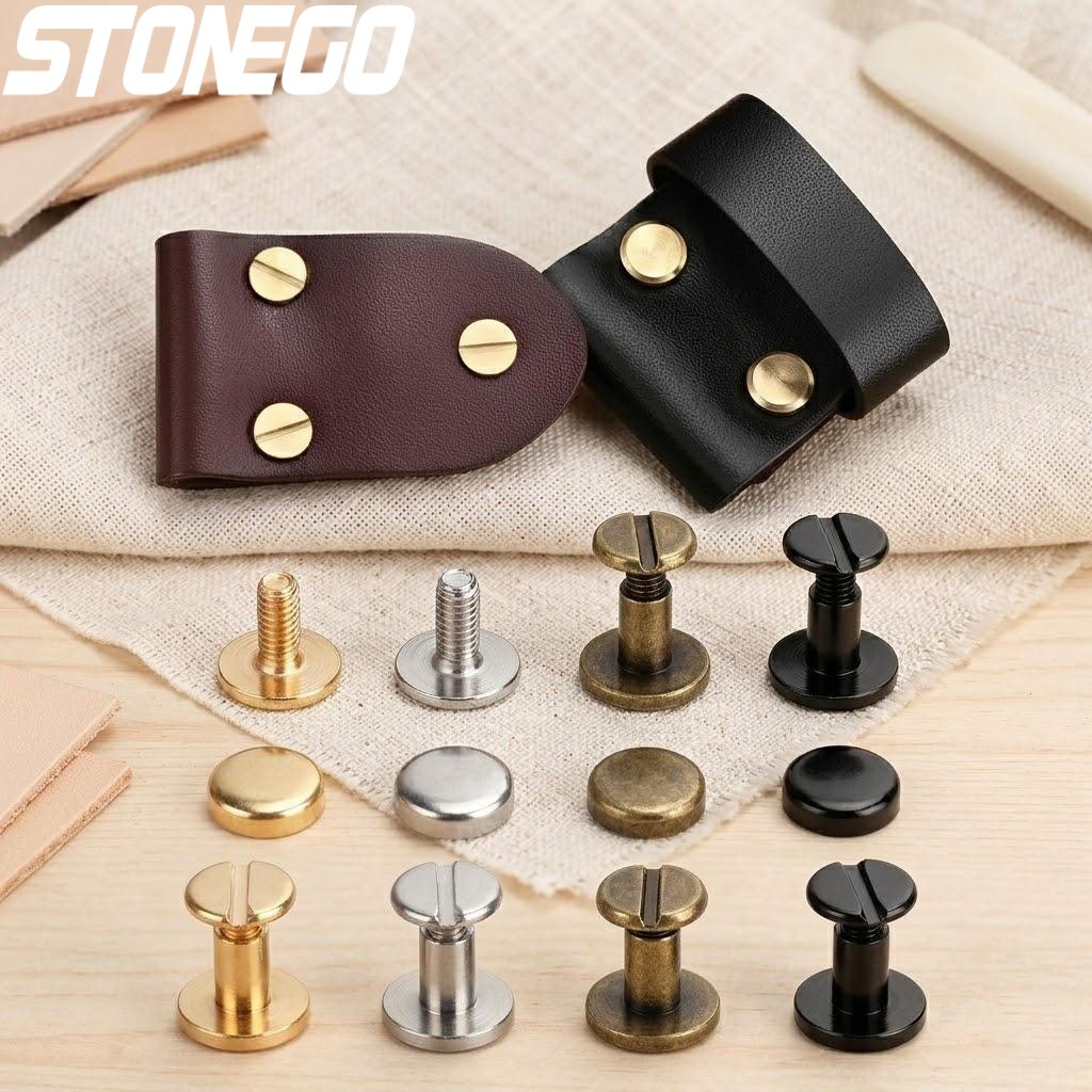 10Pcs Leather Craft Rivets Met - Leatherwork Rivets reseña y precio