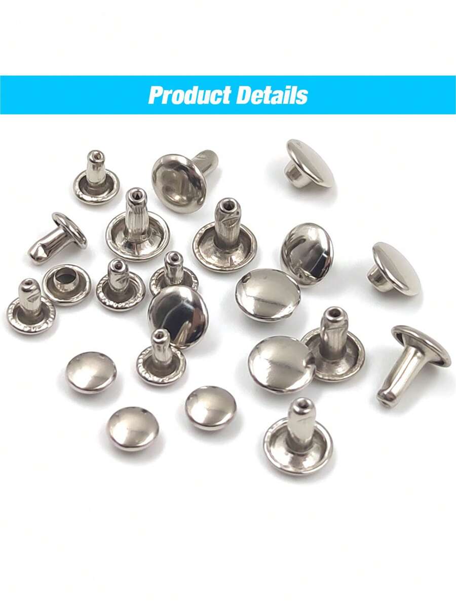 100 Pieces 6mm And 8mm Metalli - Leatherwork Rivets reseña y precio