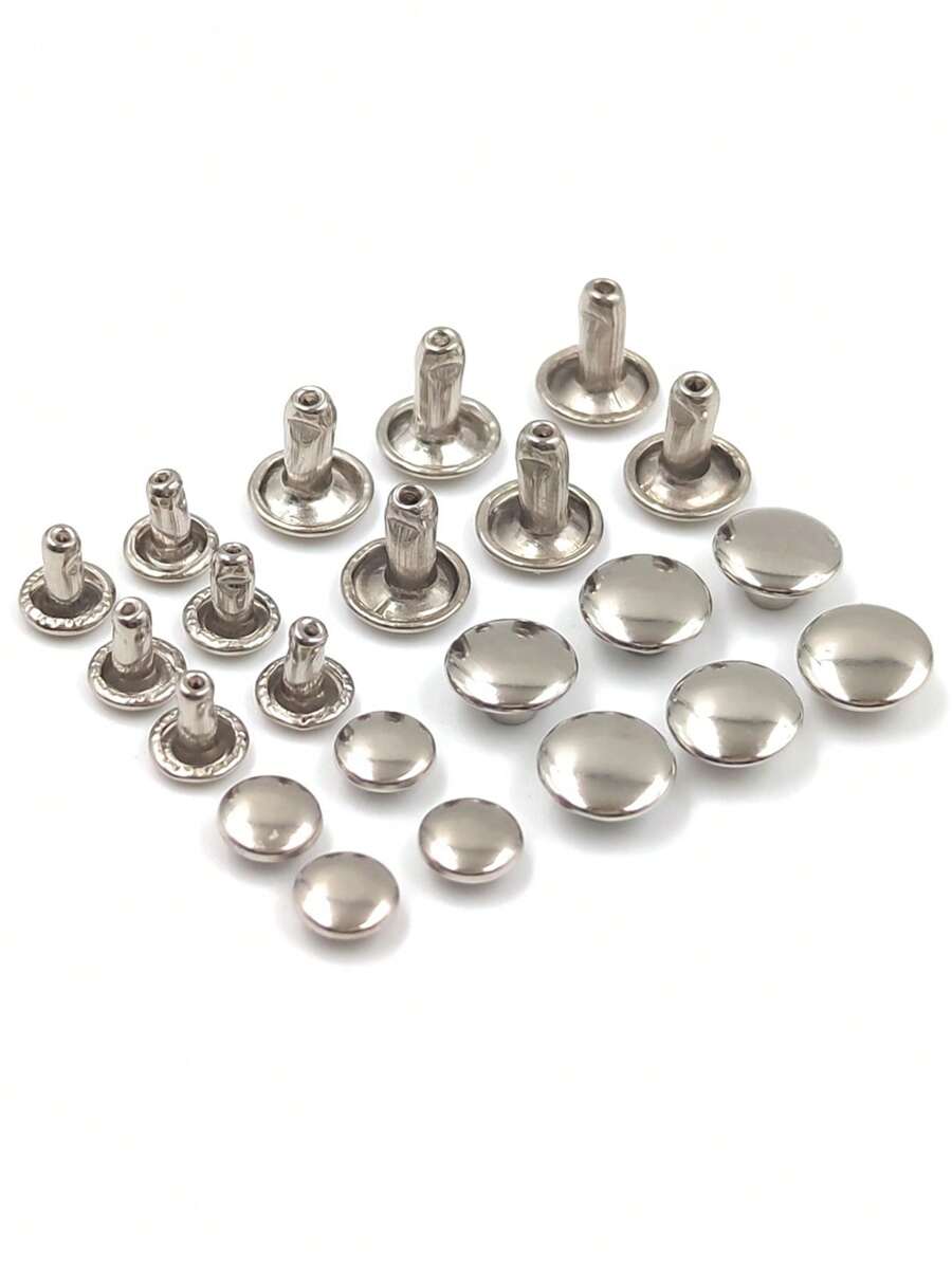 100 Pieces 6mm And 8mm Metalli - Leatherwork Rivets reseña y precio