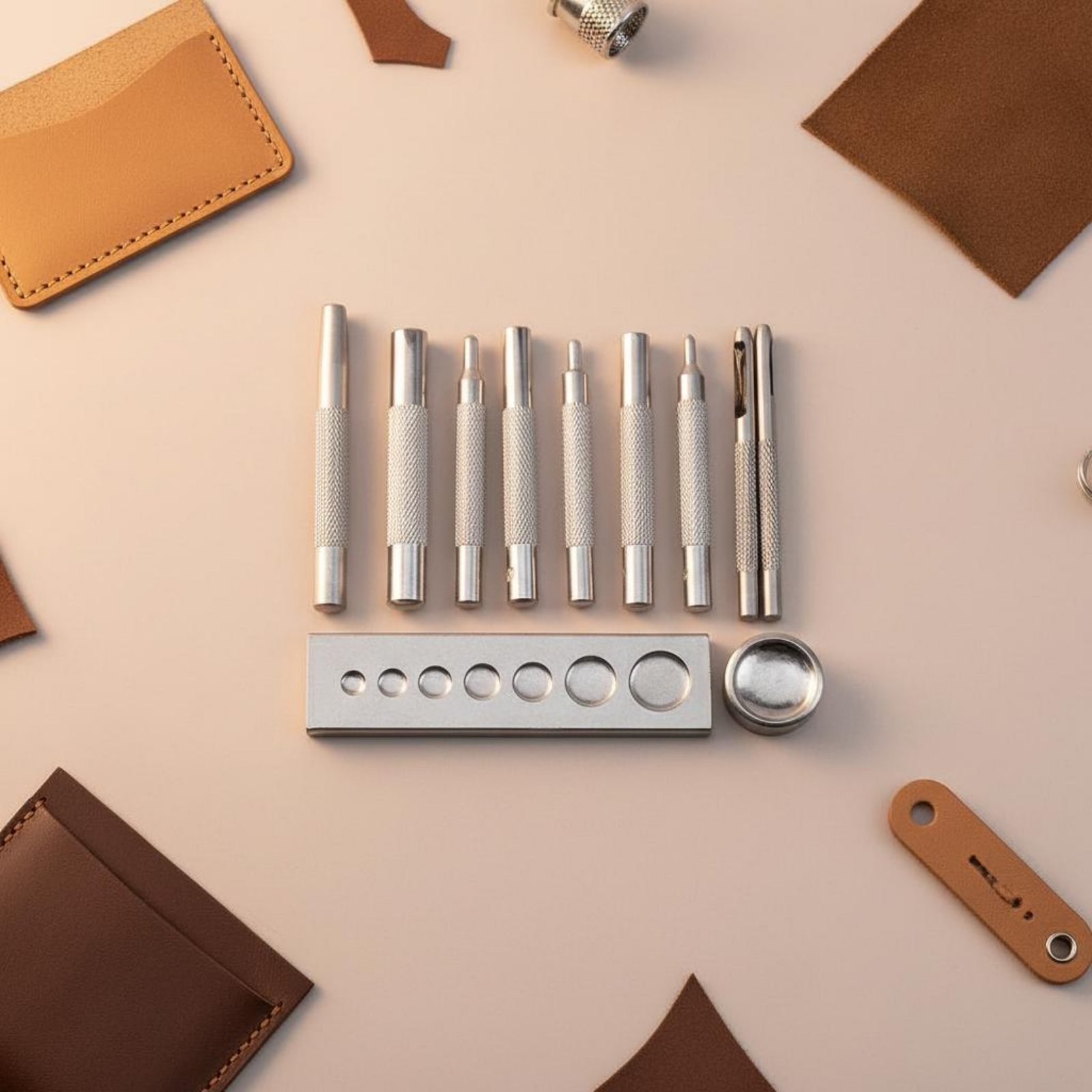 11 Pieces Snap Fastener Tool S - Leatherwork Rivets reseña y precio