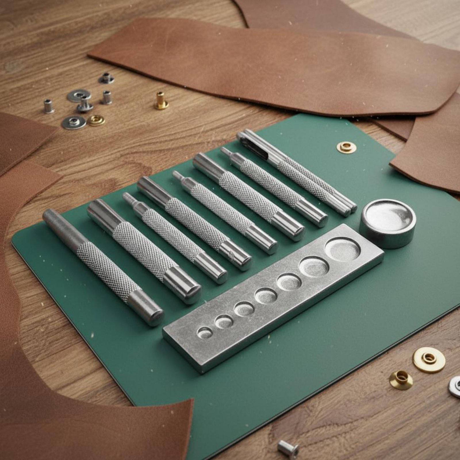 11 Pieces Snap Fastener Tool S - Leatherwork Rivets reseña y precio