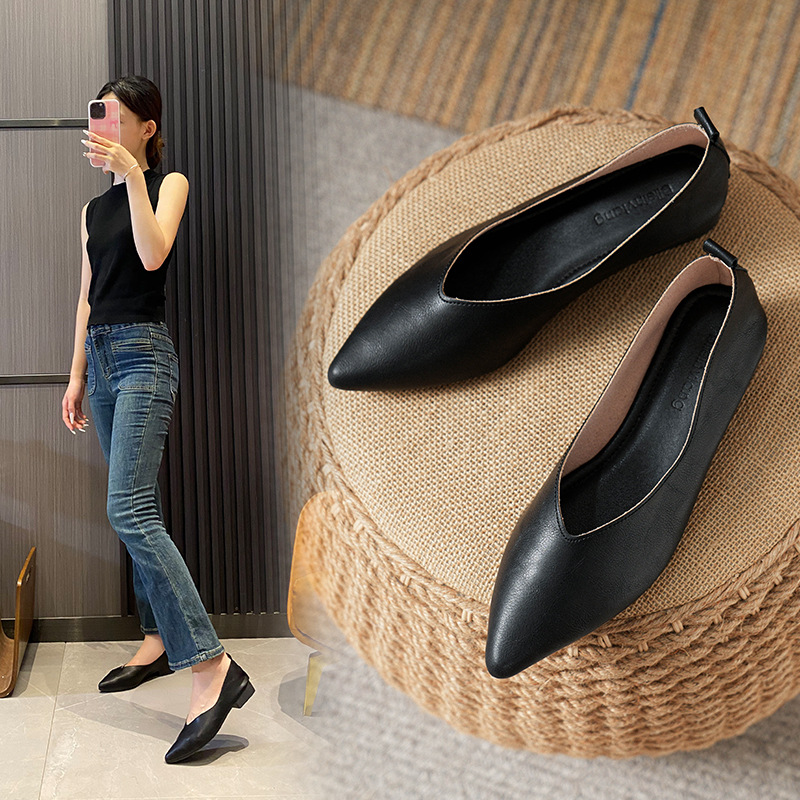 Spring and Autumn Fashion New  - Leather Work Women Shoes reseña y precio