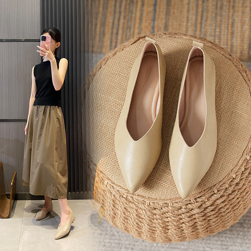 Spring and Autumn Fashion New  - Leather Work Women Shoes reseña y precio